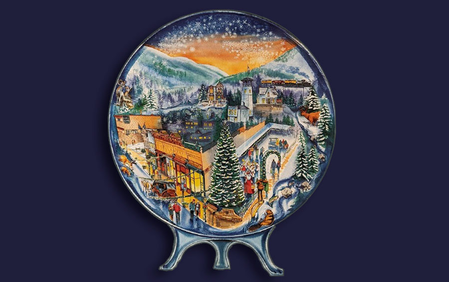 Georgetown Colorado Snow Globe Christmas HGI